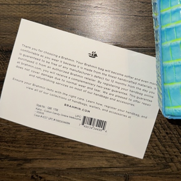 Brahmin Katie Crossbody in Cotton Candy Ombré Melbourne - Picture 14 of 16